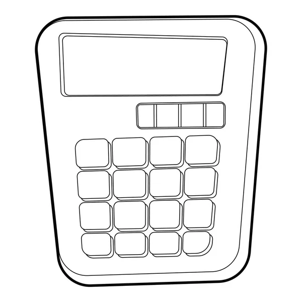 Ícone da calculadora, estilo 3D isométrico — Vetor de Stock