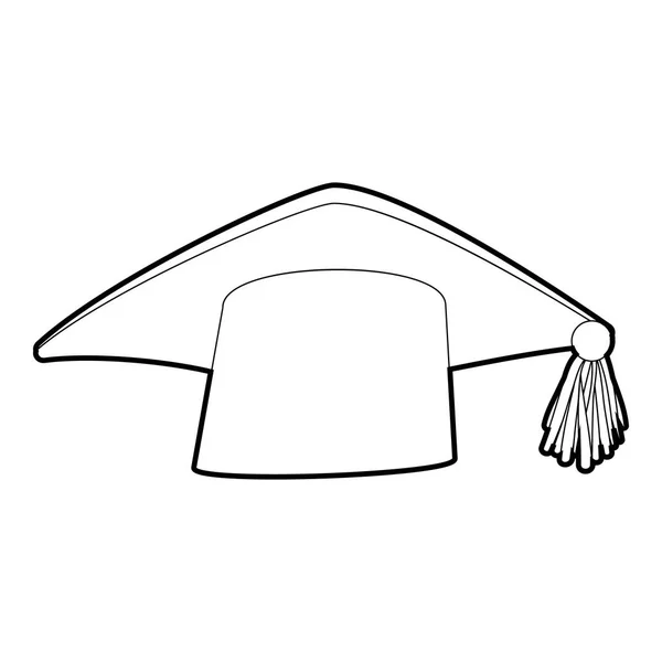 Icono de la tapa de graduación, estilo isométrico 3d — Vector de stock