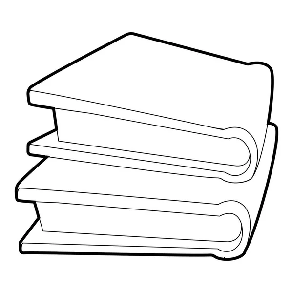 2 冊の本アイコン、等角投影の 3d スタイル — ストックベクタ