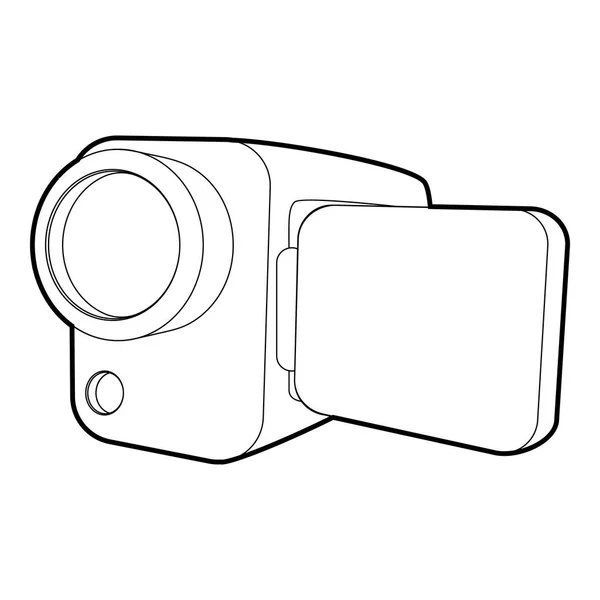 Videokamera-ikonen, isometrisk 3d-stil — Stock vektor