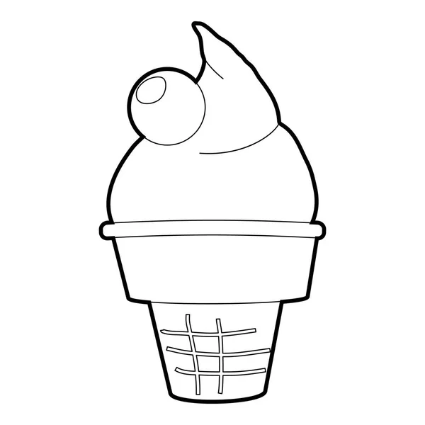 Icona gelato, stile isometrico 3d — Vettoriale Stock