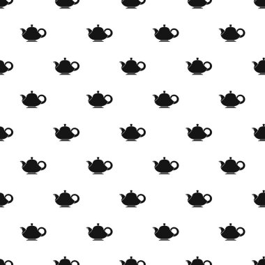 Büyük kolu desenli kahve su ısıtıcısı