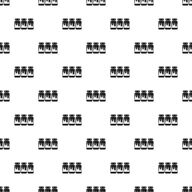 Kavanoz desen, basit tarzı üç guaş