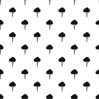 Kabarık ağaç desen, basit tarzı