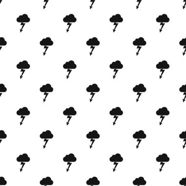 Bulutlar ve fırtına desen, basit tarzı