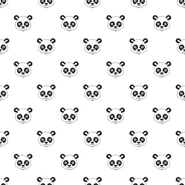 Panda desen, basit tarzı