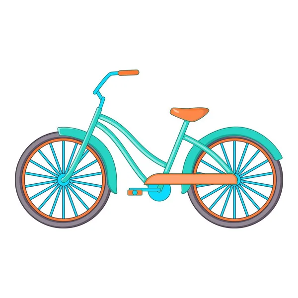 Ícone de bicicleta, estilo dos desenhos animados — Vetor de Stock