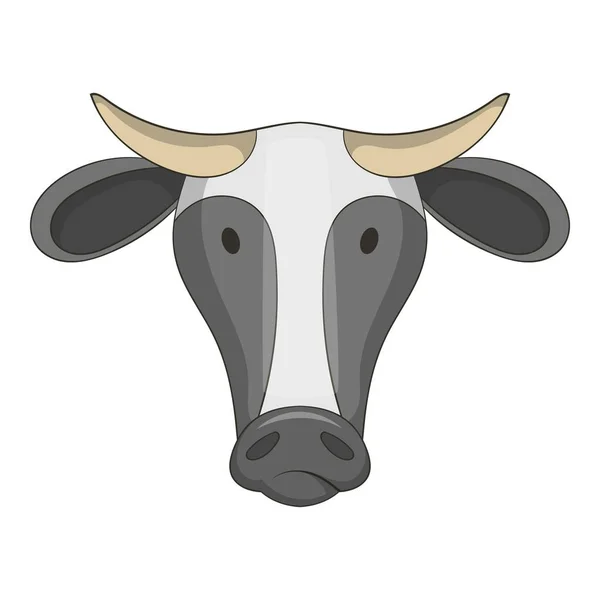 Krowa ikona, stylu cartoon — Wektor stockowy