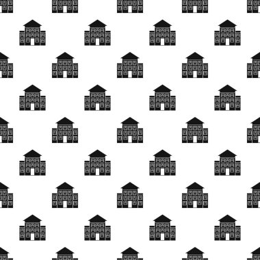 Üç katlı ev desen, basit tarzı