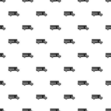 Okul otobüsü desen, basit tarzı