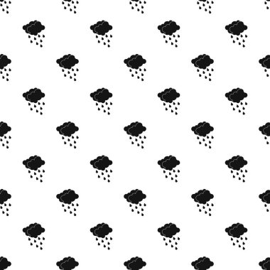 Bulut ile yağmur desen, basit tarzı