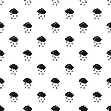 Bulut ve kar desen, basit tarzı