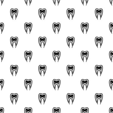Diş sinir desen, basit tarzı