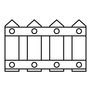 Çit simgesi, anahat stili