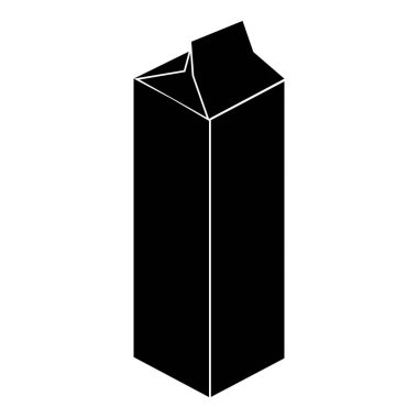 Kağıt paket simgesi, basit tarzı