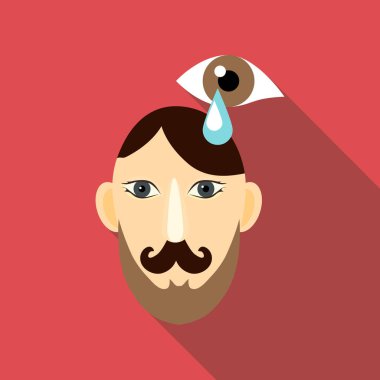 Keder simgesi, düz stil