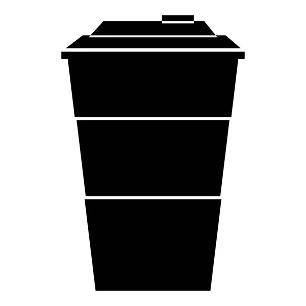 Kaffee-Ikone, einfacher Stil — Stockvektor