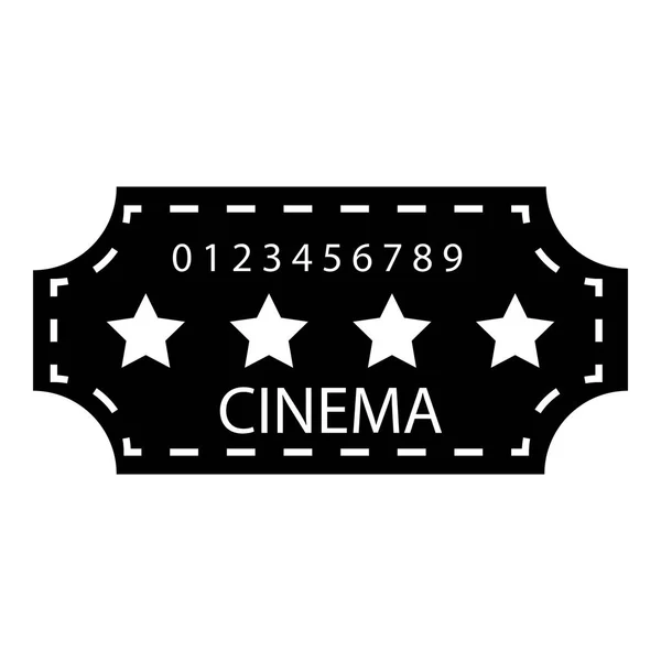 Icono de emblema de cine, estilo simple — Archivo Imágenes Vectoriales