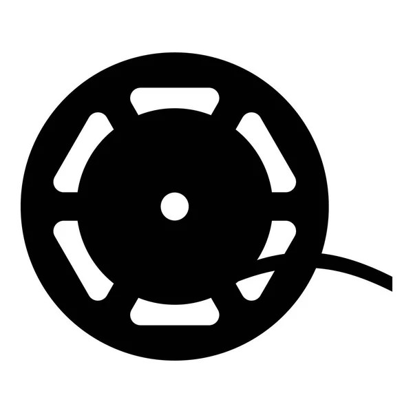 Icône de bobine, style simple — Image vectorielle