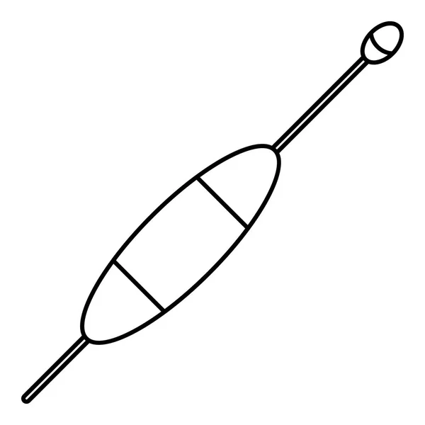 Zwevende bobber icoon, outline stijl — Stockvector
