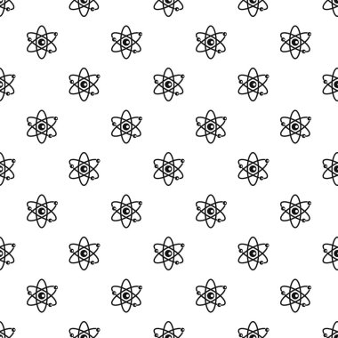 Atom elektron desenli basit tarzı