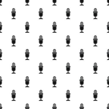 Retro mikrofon desen, basit tarzı