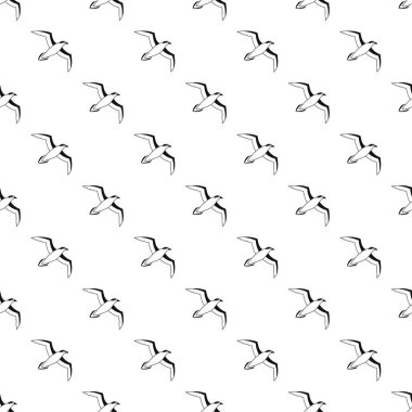 Sea gull desen, basit tarzı