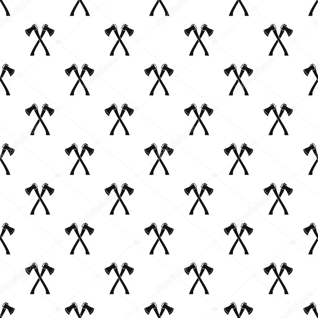 Two crossed axes pattern, simple style