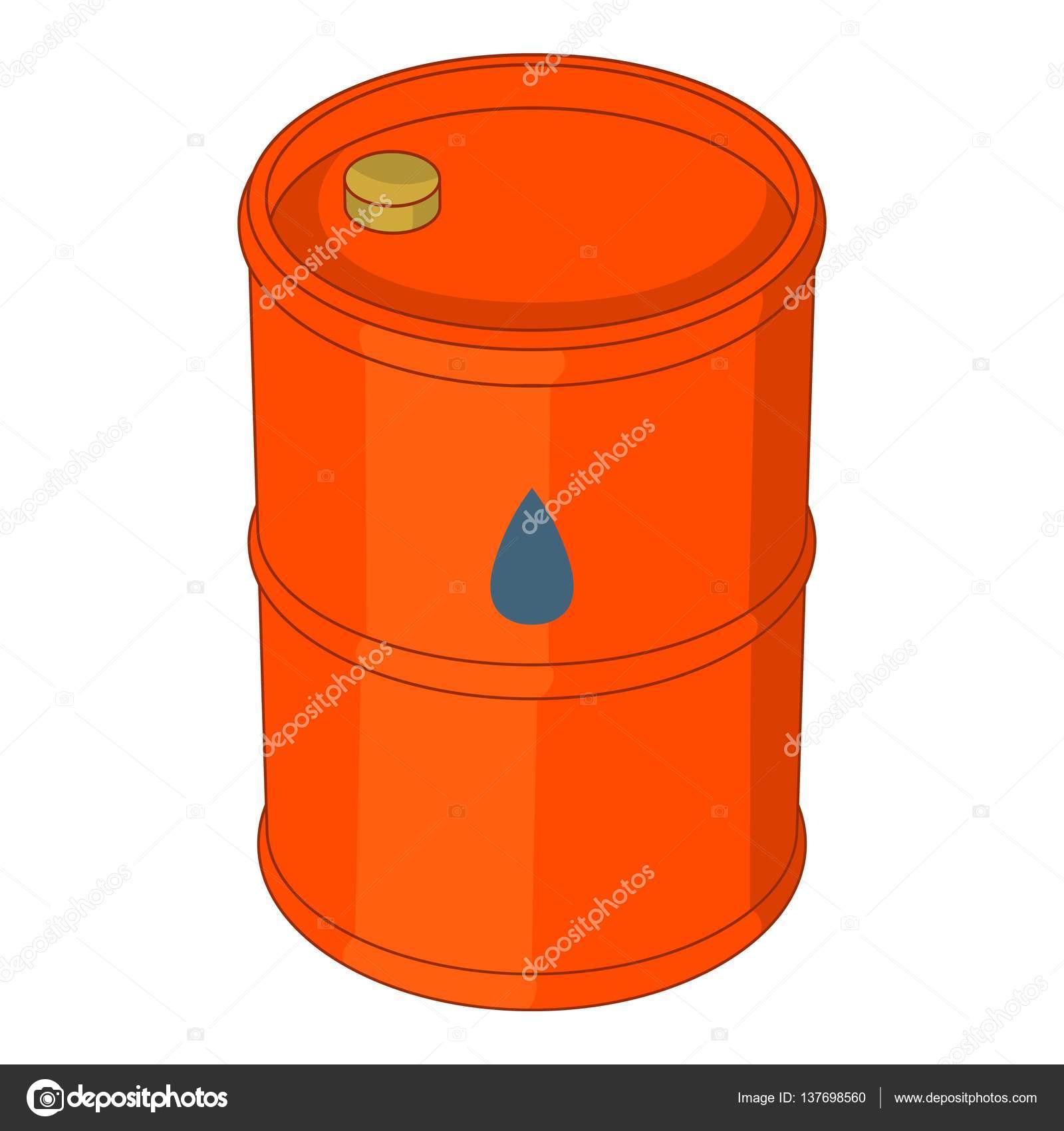 Oil barrel icon, cartoon style Stock Vector by ©ylivdesign 137698560