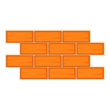 Tuğla duvar simgesi, karikatür tarzı