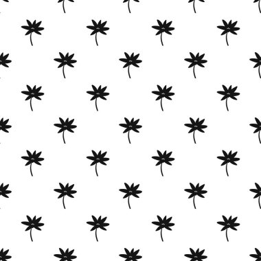 Küçük yaprak desen, basit tarzı