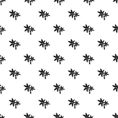 Büyük palmiye yaprağı desen, basit stil