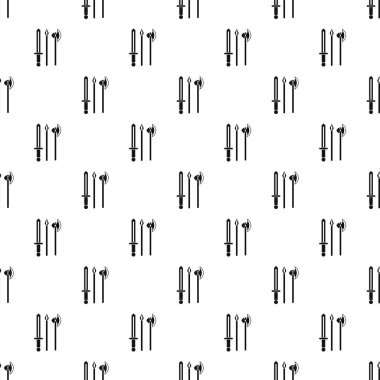 Ortaçağ silahlar desen, basit tarzı