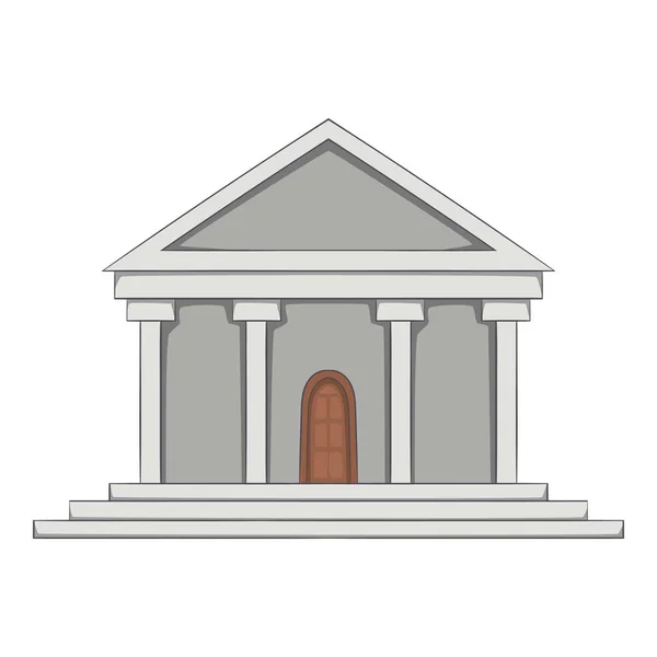 Ícone de edifício grande, estilo dos desenhos animados — Vetor de Stock