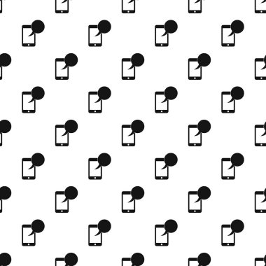 Konuşma kabarcık desen basit tarzı ile Smartphone