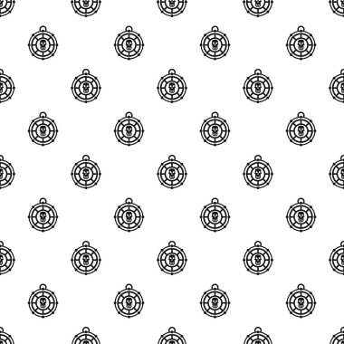 İnsan kafatası muska desen, basit tarzı