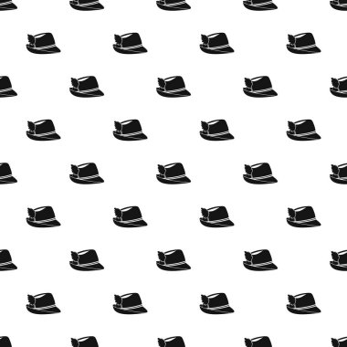 Tüy desenli şapka, basit stil