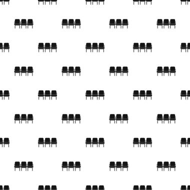 Havaalanı koltuk deseni, basit stil