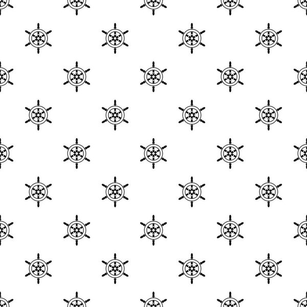 Ship wheel pattern, simple style