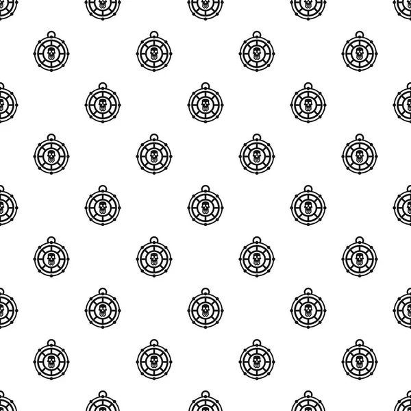 İnsan kafatası muska desen, basit tarzı