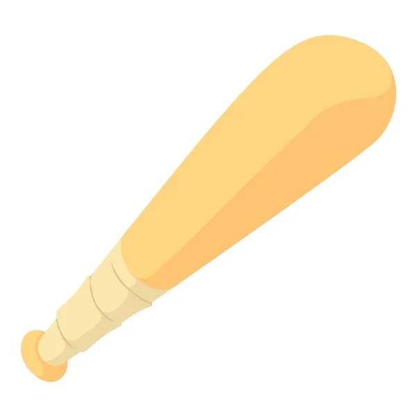 Bâton de baseball icône, style dessin animé — Image vectorielle