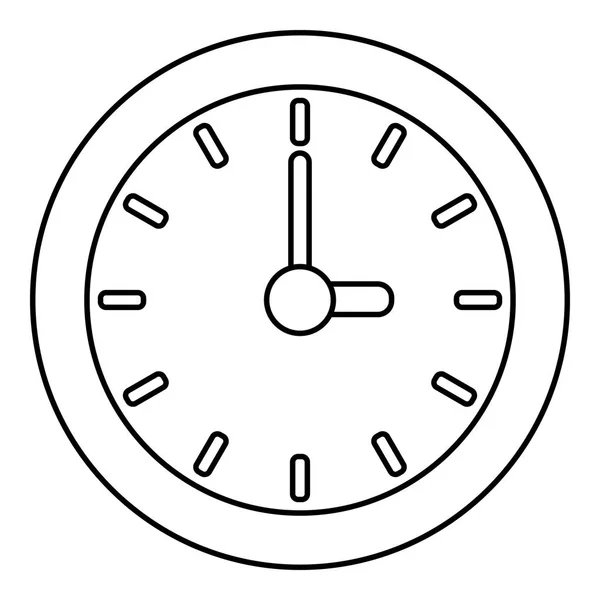 Ícone do relógio, estilo esboço — Vetor de Stock