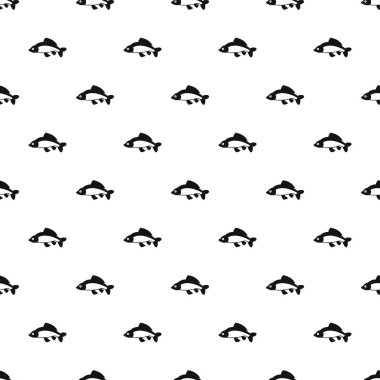 Sazan balığı deseni, basit stil