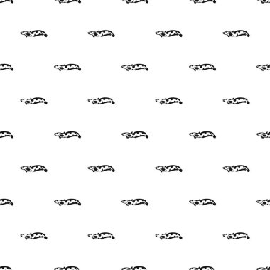 Snakehead balık deseni, basit tarzı