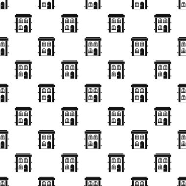 İki katlı konut desen, basit tarzı