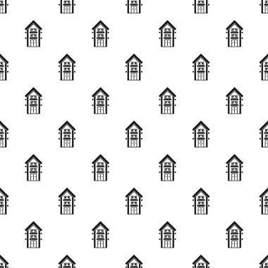 Balkon desenli ev, sade stil