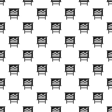 Monitör deseninde büyüme grafiği, basit stil