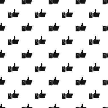 Başparmak yukarı hareket deseni, basit stil