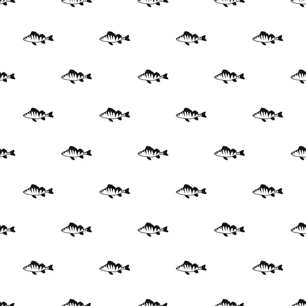 Modèle de poisson perche, style simple — Image vectorielle