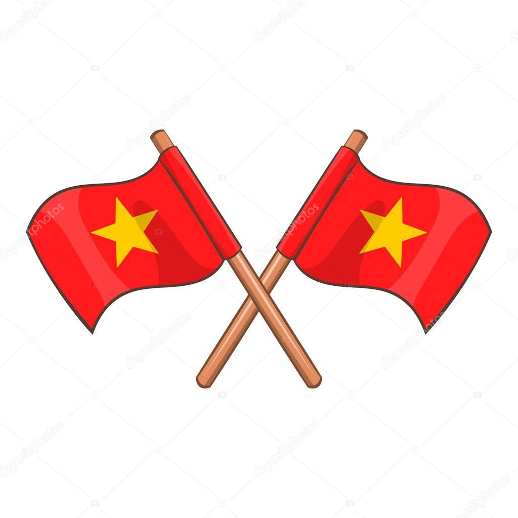 Download Flag of Vietnam icon, cartoon style — Stock Vector ...